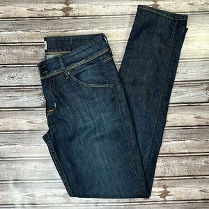 Hudson Low Rise Straight Leg Jeans Flap Pockets Dark Wash Size 29